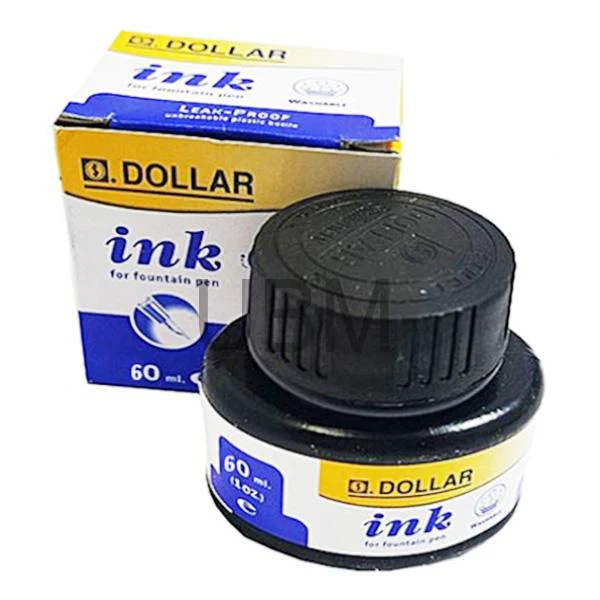 Dollar Fountain Pen Ink Bottle 60ml 12's Box