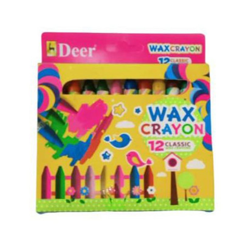 Deer Wax Crayon 12 color