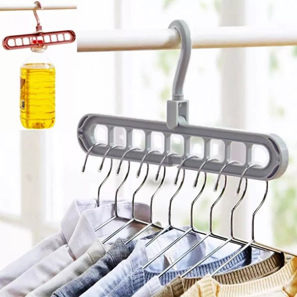 6 PCS Multifunction Plastic Clothes Hangers