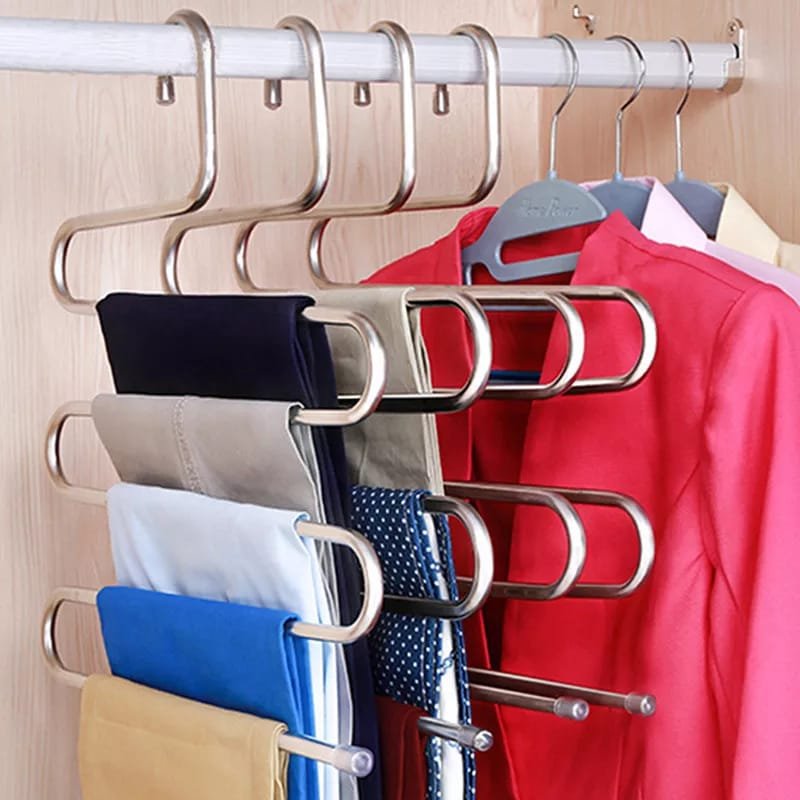 S Shape Stainless Steel Clothes Hanger