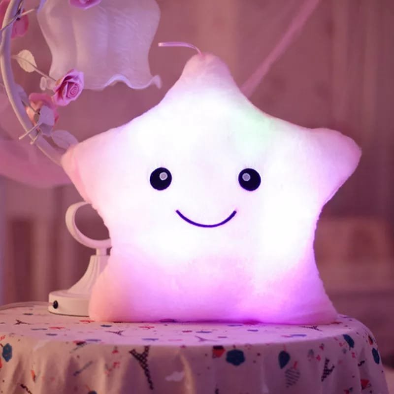 Cute Led Glowing Stars Pillow Toy