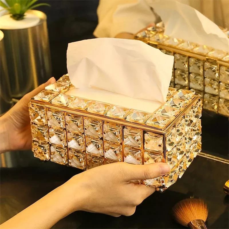 European-style Crystal Tissue Box